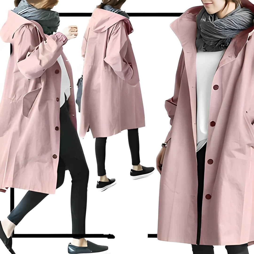 DuraCoat – Lange Windjacke mit Kapuze