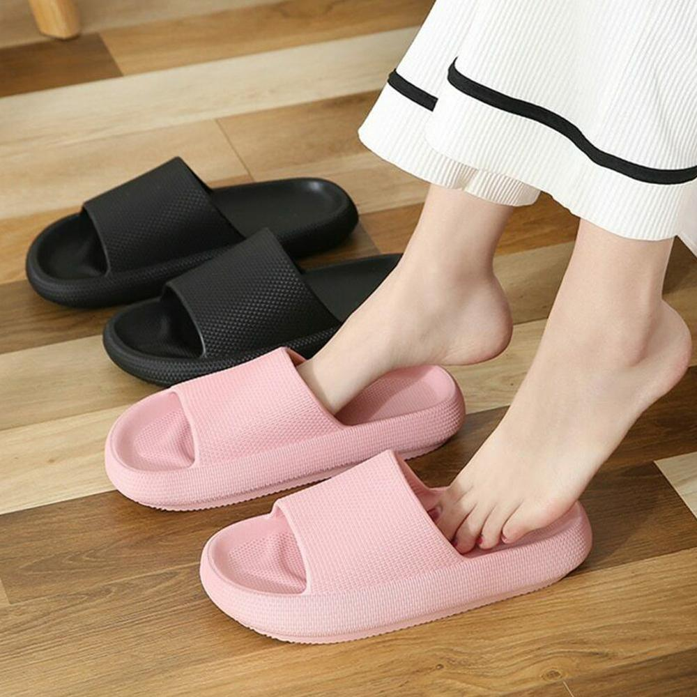 Badslipper für Damen und Herren mit dicker Sohle