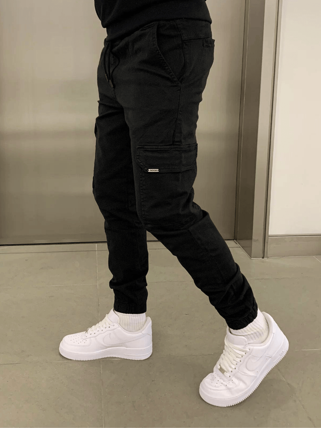 Cargohose Herren | Arbeitshosen Jogger Stil Mit Bündchen