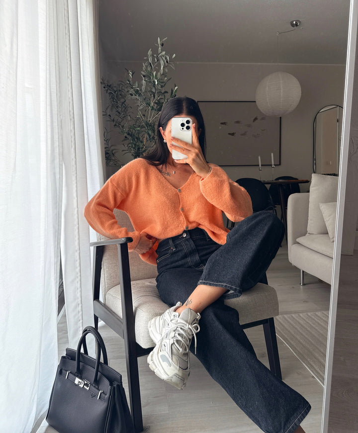 Cardigan Liz Orange
