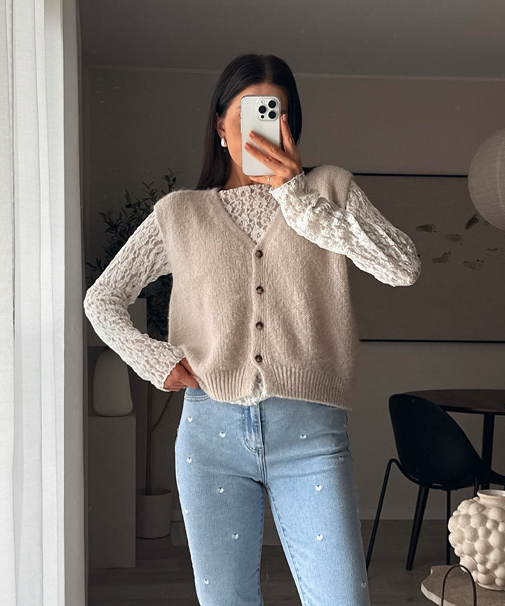 Weste Solin Beige Ladypolitan ♡