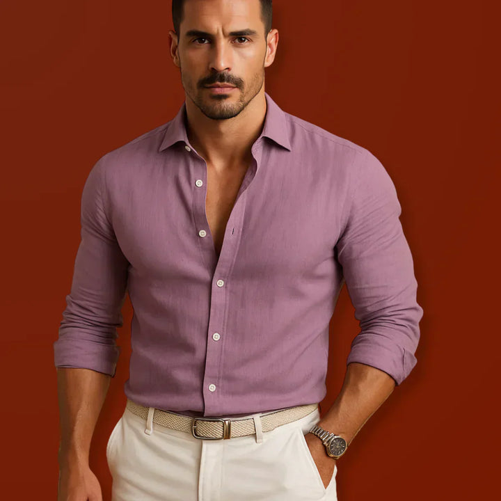 Karl – Classic Linen Shirt for Men - Image 8