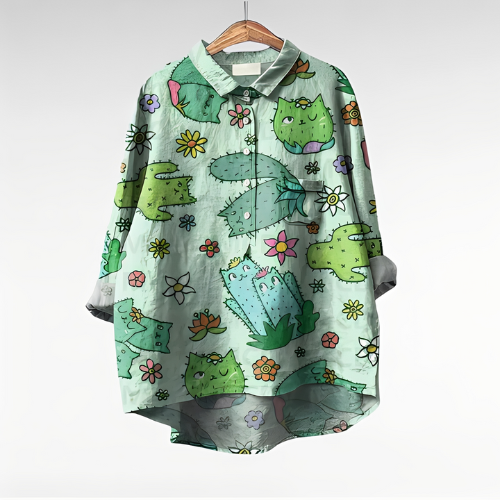Mecah - Elegante Damenblusen mit Blumenmuster