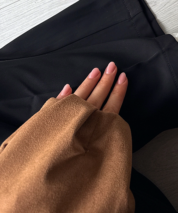 Wildleder Crop Trenchcoat Henna Camel Ladypolitan ♡