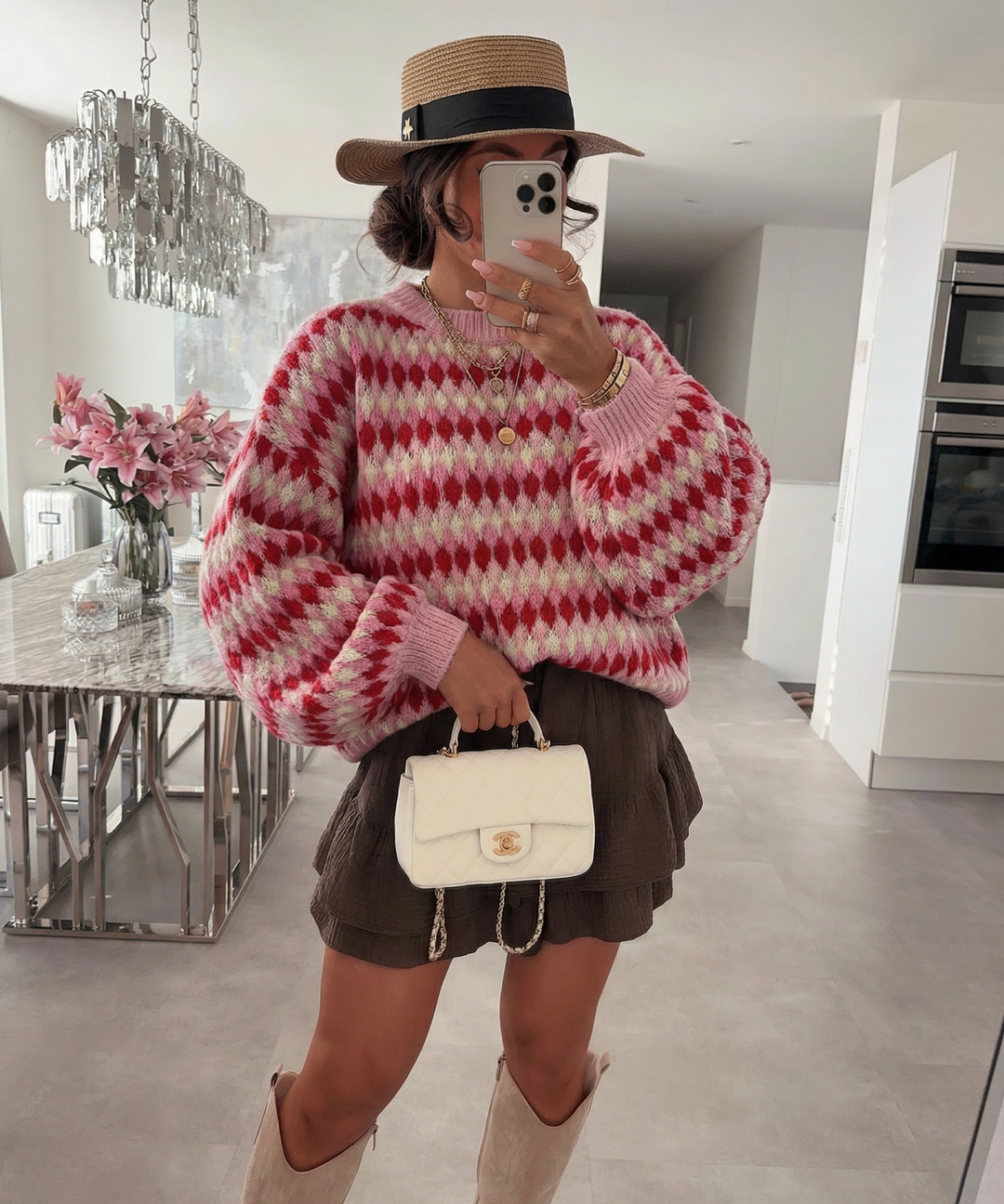 Pullover Renita Rosa Rot Ladypolitan ♡
