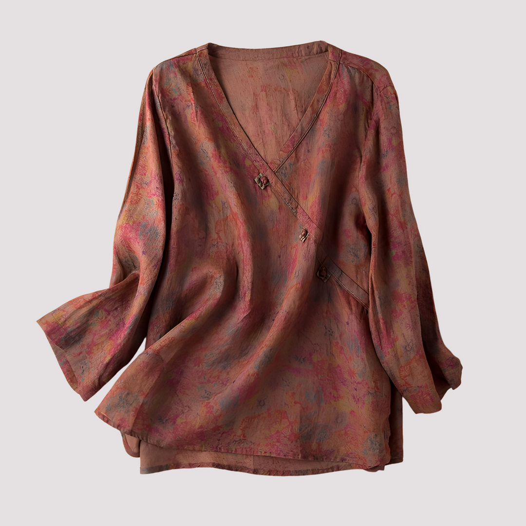 Monica - Elegante Bluse mit Blumendruck für Damen