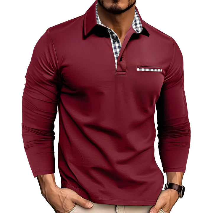 Charel - Stilvolles Herren-Poloshirt mit langen Ärmeln