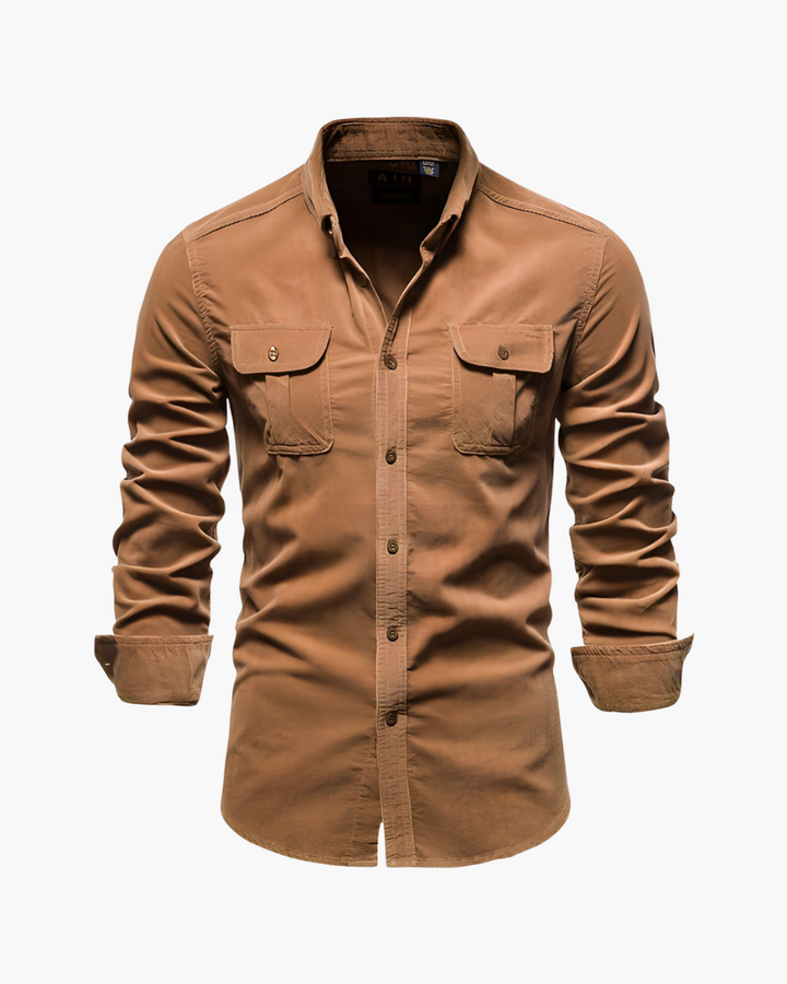 Slim Fit Freizeithemd mit Brusttaschen