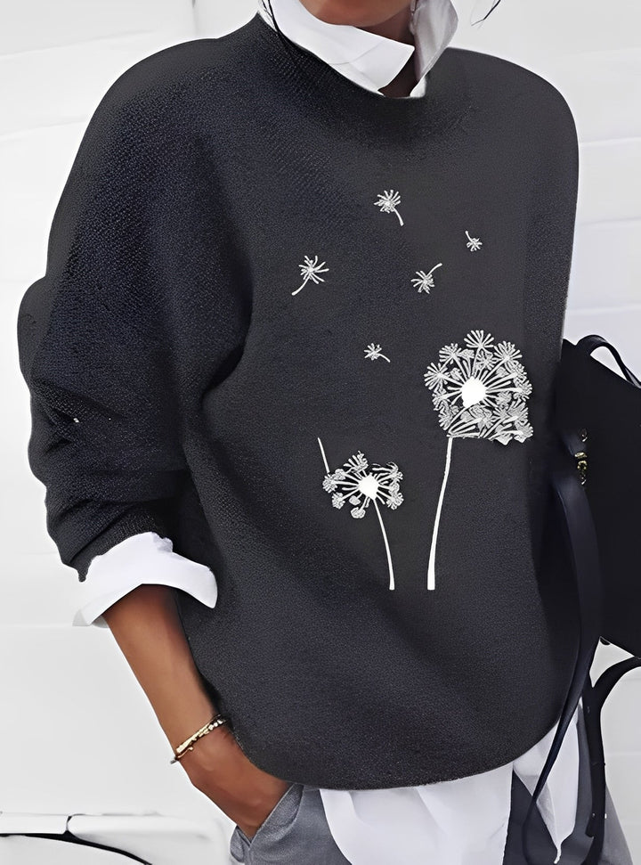 Milly - Damenpullover im modernen, lockeren Schnitt mit Muster