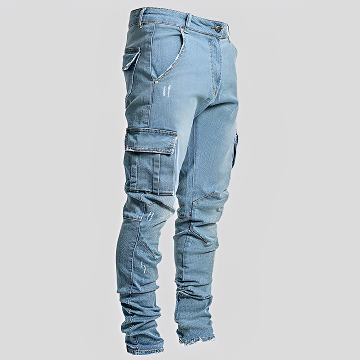 Owen - Lässige Denim-Jeans mit mehreren Taschen für Herren