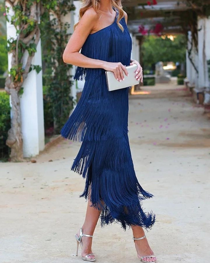 Annemarie – Elegant Fringe Dress for Women - Image 4