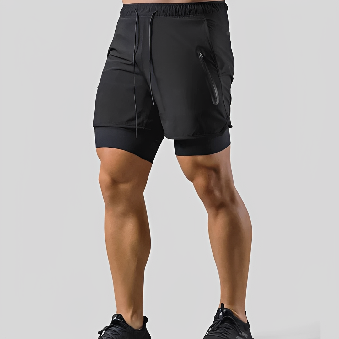 Steven - Herren Shorts - Zweischichtig für sportliche Aktivitäten