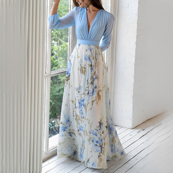 Mitchellie - Stilvolles Kleid mit V-Ausschnitt für Damen