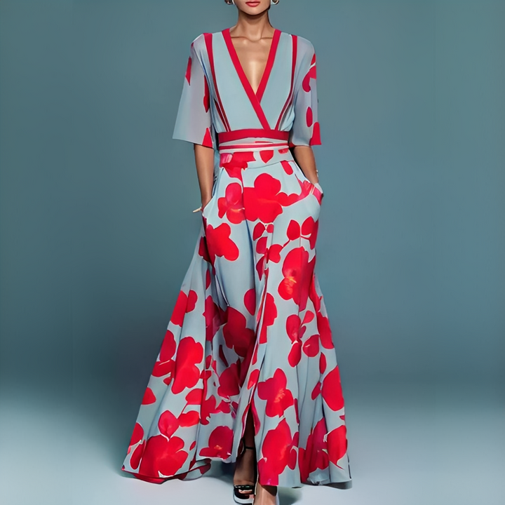 Genesa - Trendkleid mit kurzen Ärmeln für Frauen