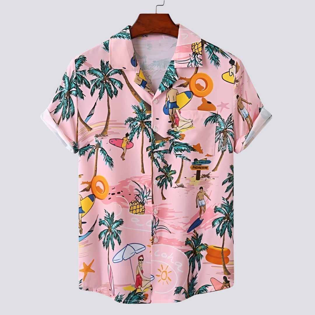Ronan - Elegantes Herrenhemd im Hawaii-Design