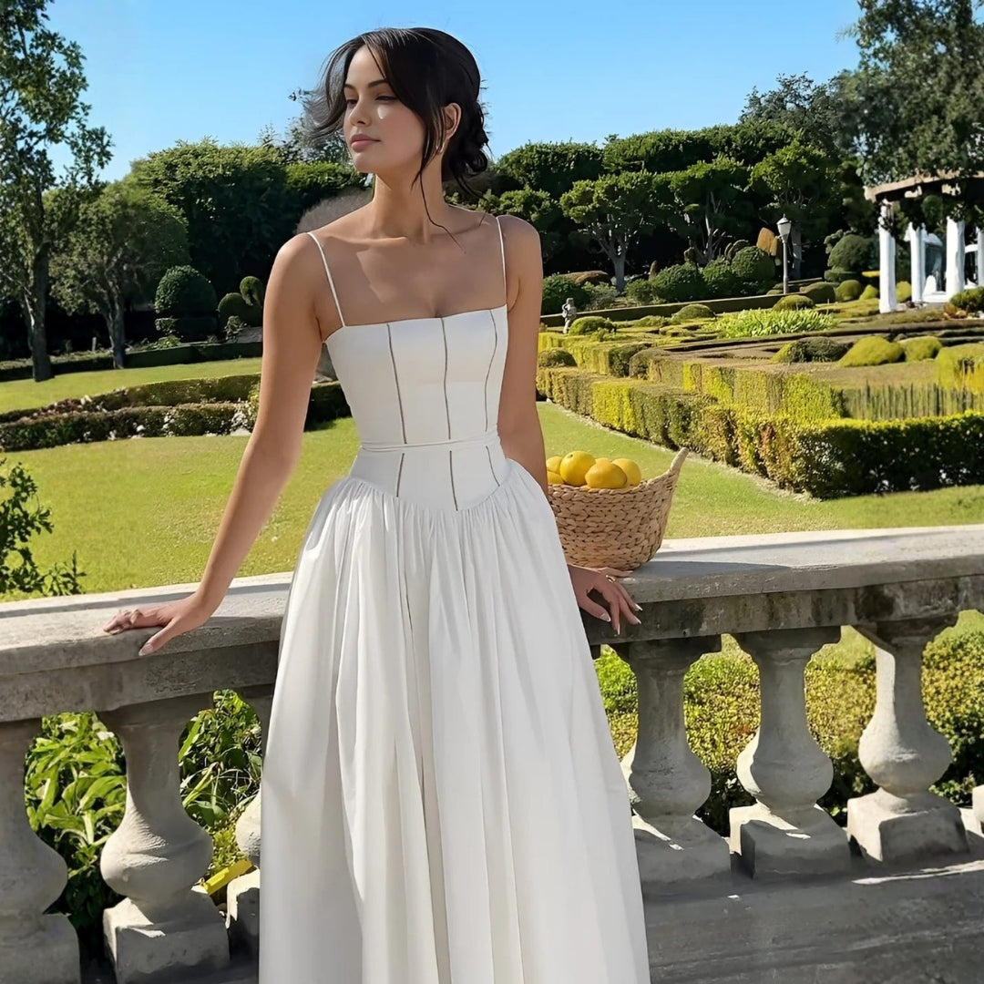 Veronika | Damen Hochzeitsgast Elegantes Korsett Midikleid