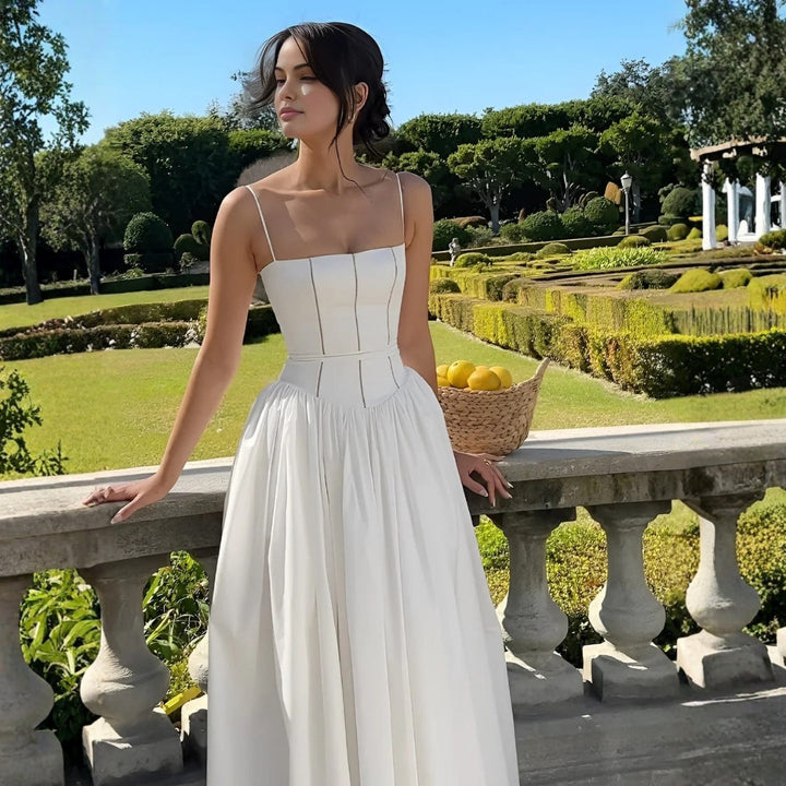 Veronika | Damen Hochzeitsgast Elegantes Korsett Midikleid