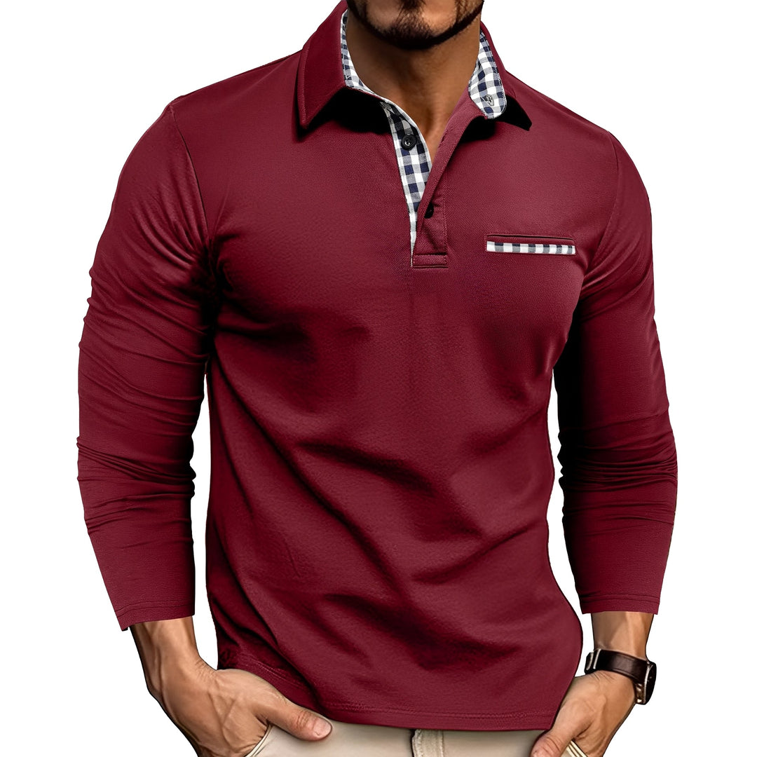 Gerald - Elegantes Langarm-Poloshirt für Herren