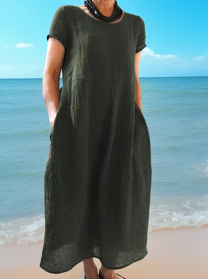 Allie - Komfortables, leger geschnittenes Kurzarmkleid für Damen