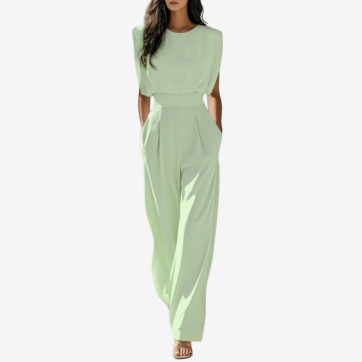 Jumpsuit Damen ärmellos mit weitem Bein