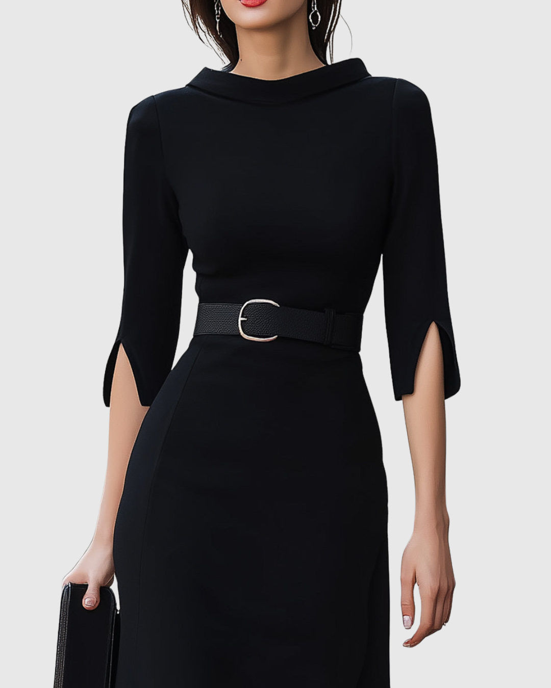Sachiko - Minimalistische Midi-Robe