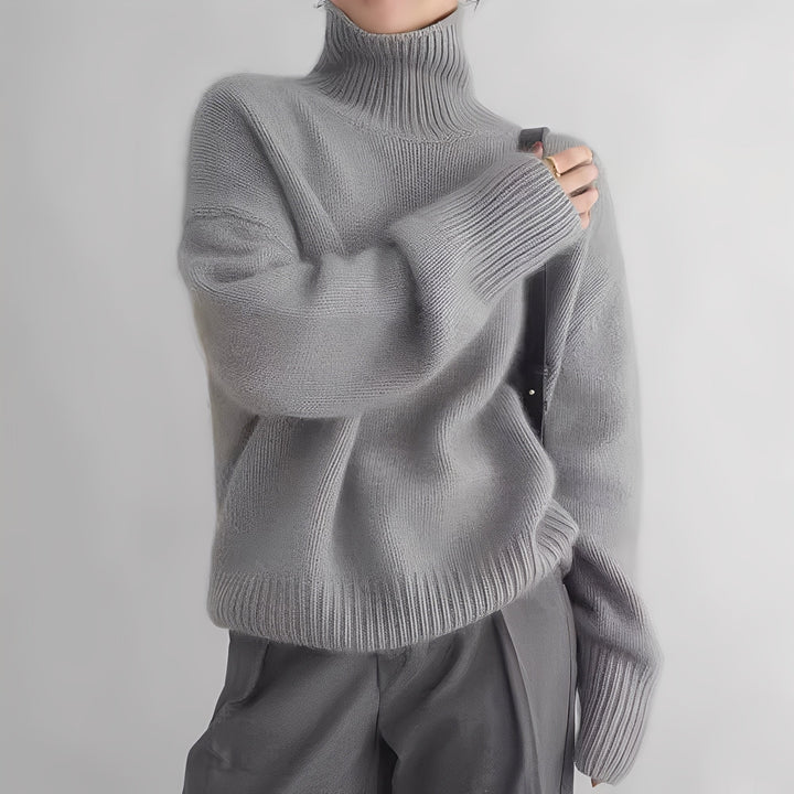 Clémentine - Stilvoller Damen-Rollkragenpullover