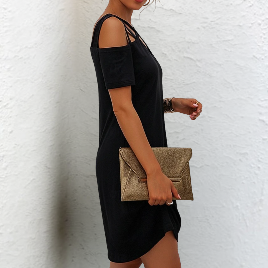 Damen Minikleid mit V-Ausschnitt | Cut Out