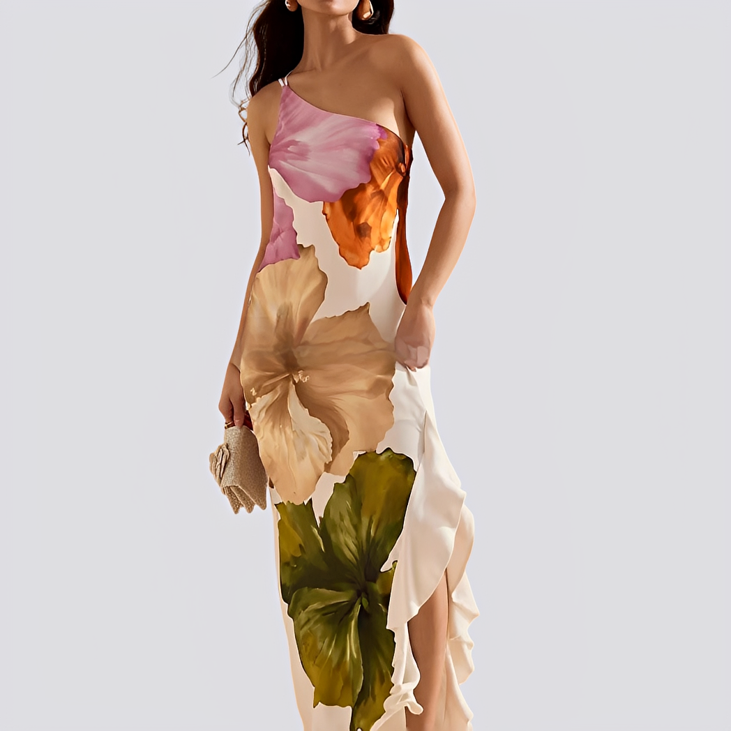 Dorothy - Stilvolles Maxikleid mit Blumenmuster für Damen
