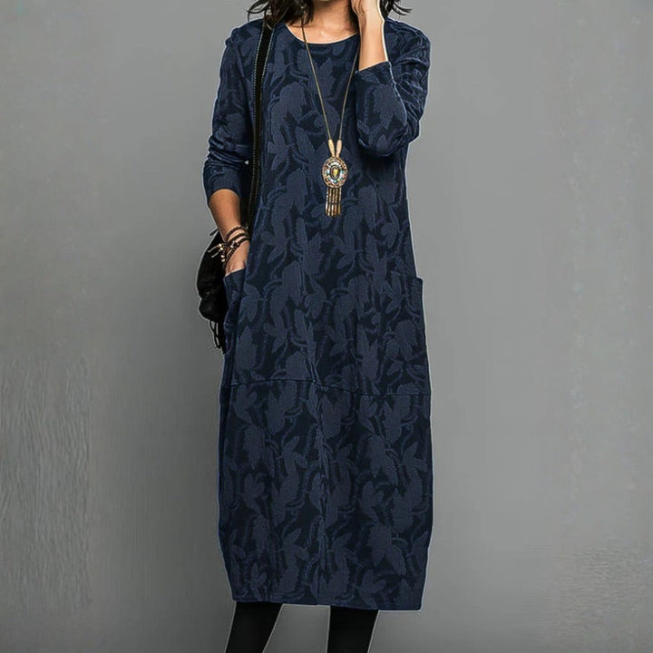Anna | Damen Hochzeitsgast Bedrucktes Midikleid