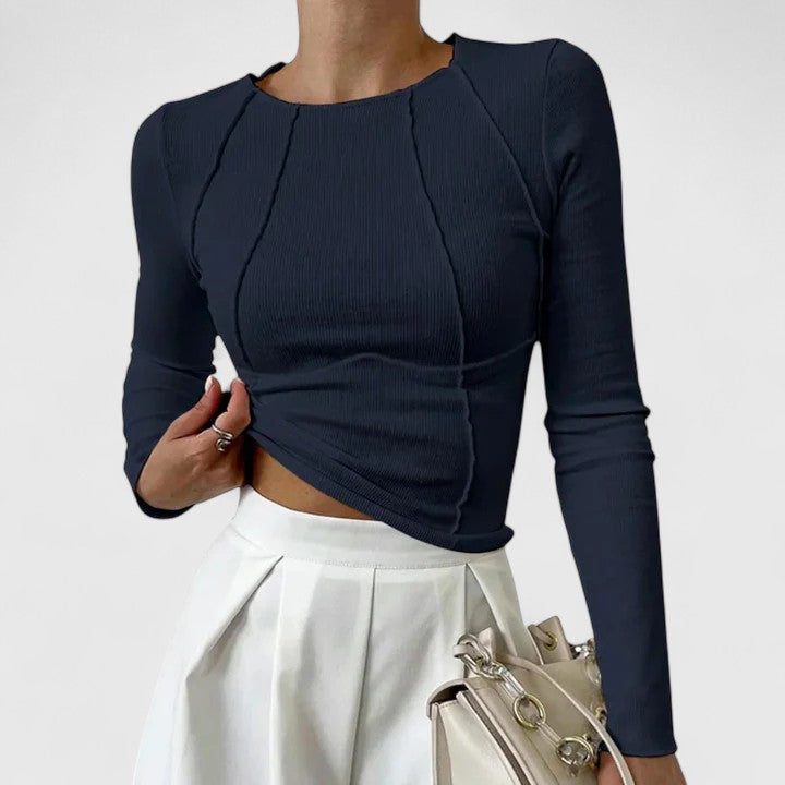 Langarmshirt Damen eng anliegend