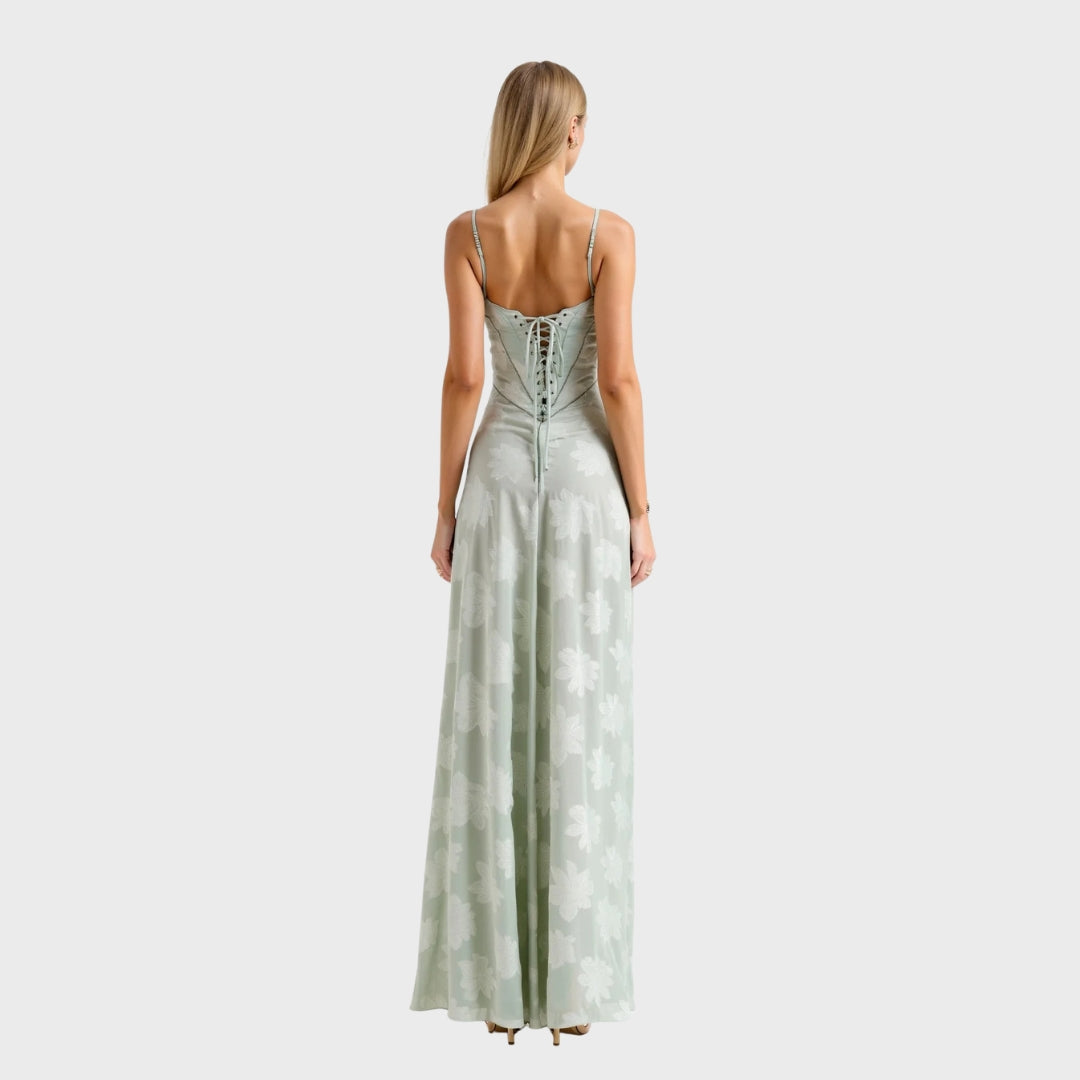 Eva | Damen Hochzeitsgast Kleid Bustier Maxikleid