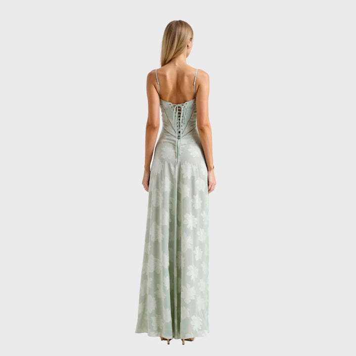 Eva | Damen Hochzeitsgast Kleid Bustier Maxikleid