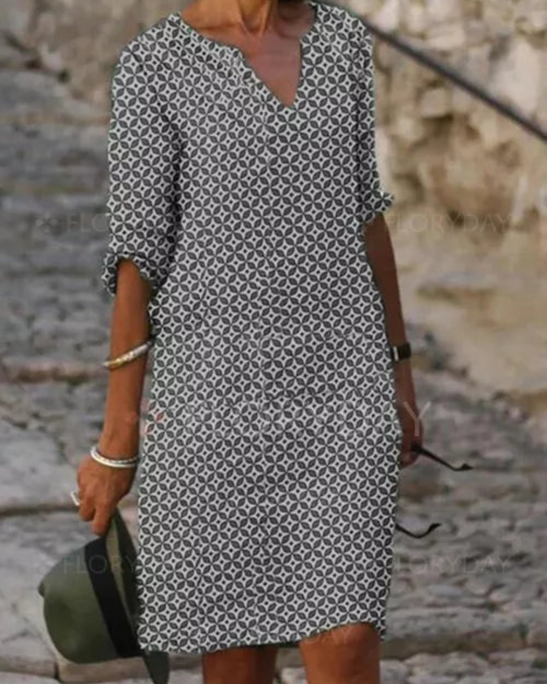 Damen Sommer Midi Freizeitkleid