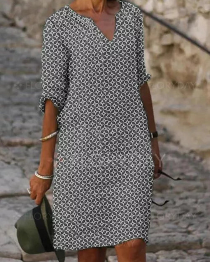 Damen Sommer Midi Freizeitkleid