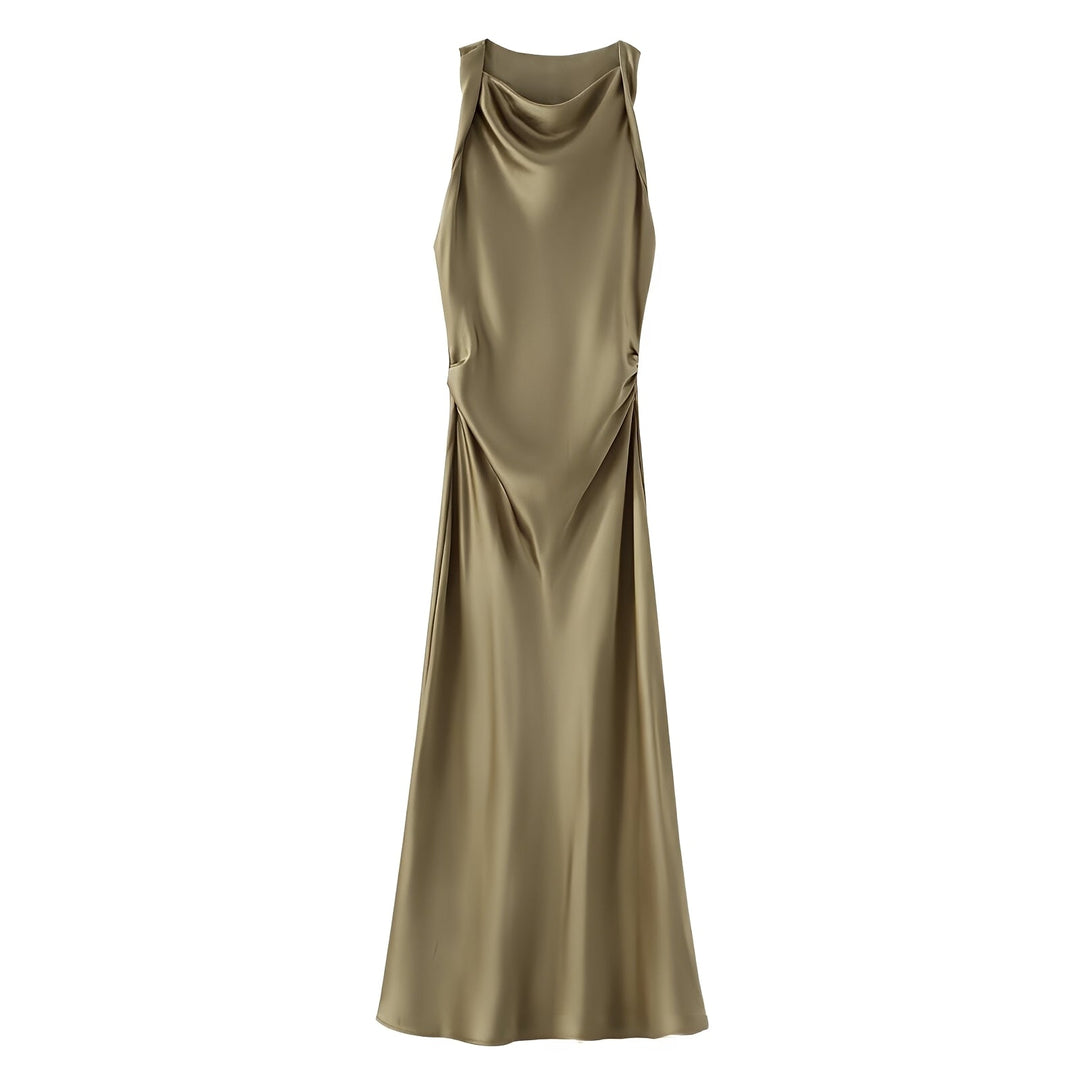 Veronica - Elegantes Neckholder-Midikleid für Damen