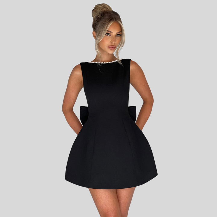 Emma | Damen Hochzeitsgast Strukturiertes Minikleid