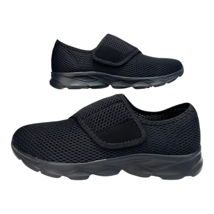 Damenschuhe für Diabetiker, breite Passform, Klettverschluss