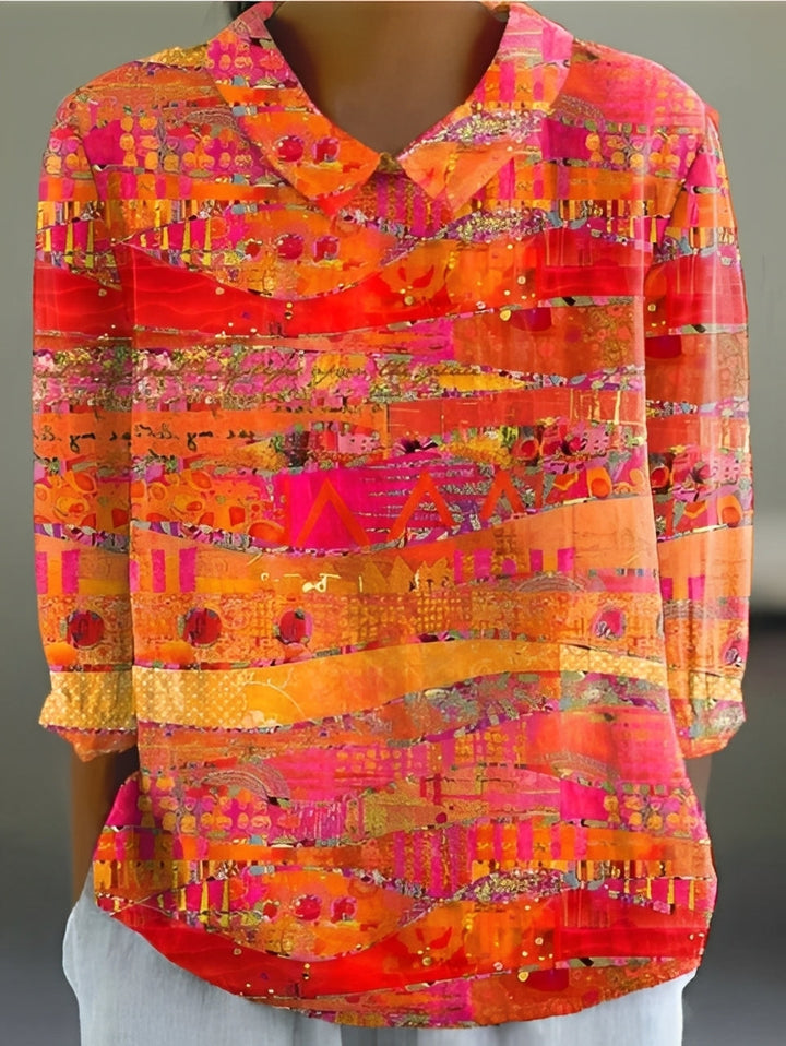 Alfie - Modisches, locker geschnittenes Damen-Shirt mit Print