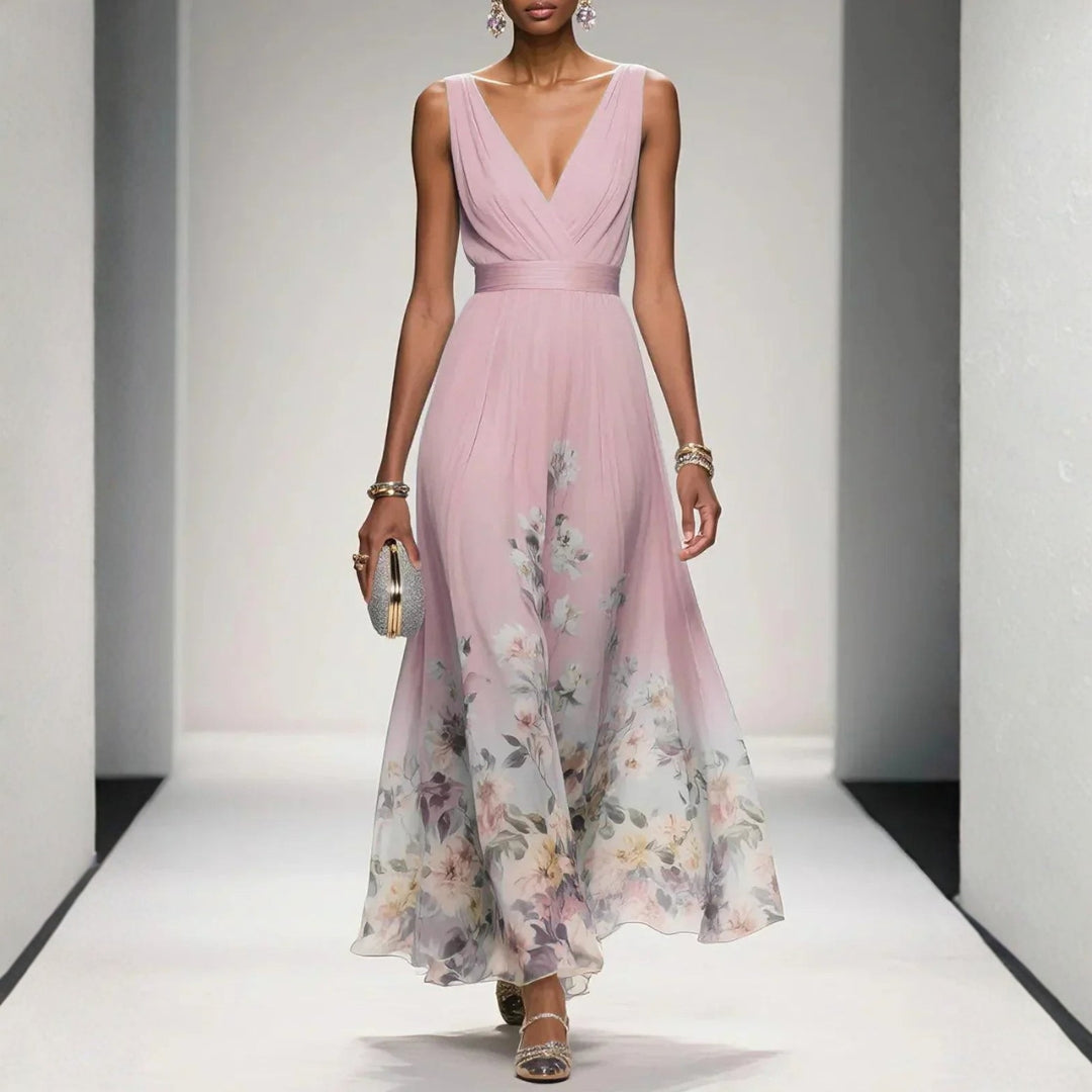Beatrice  | Damen Blumenmuster Kleid für Hochzeitsgäste