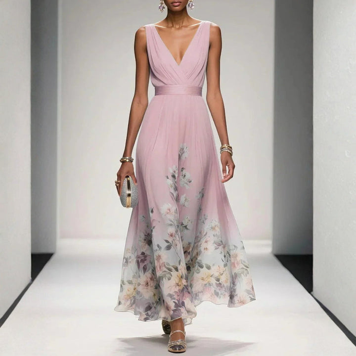 Beatrice  | Damen Blumenmuster Kleid für Hochzeitsgäste