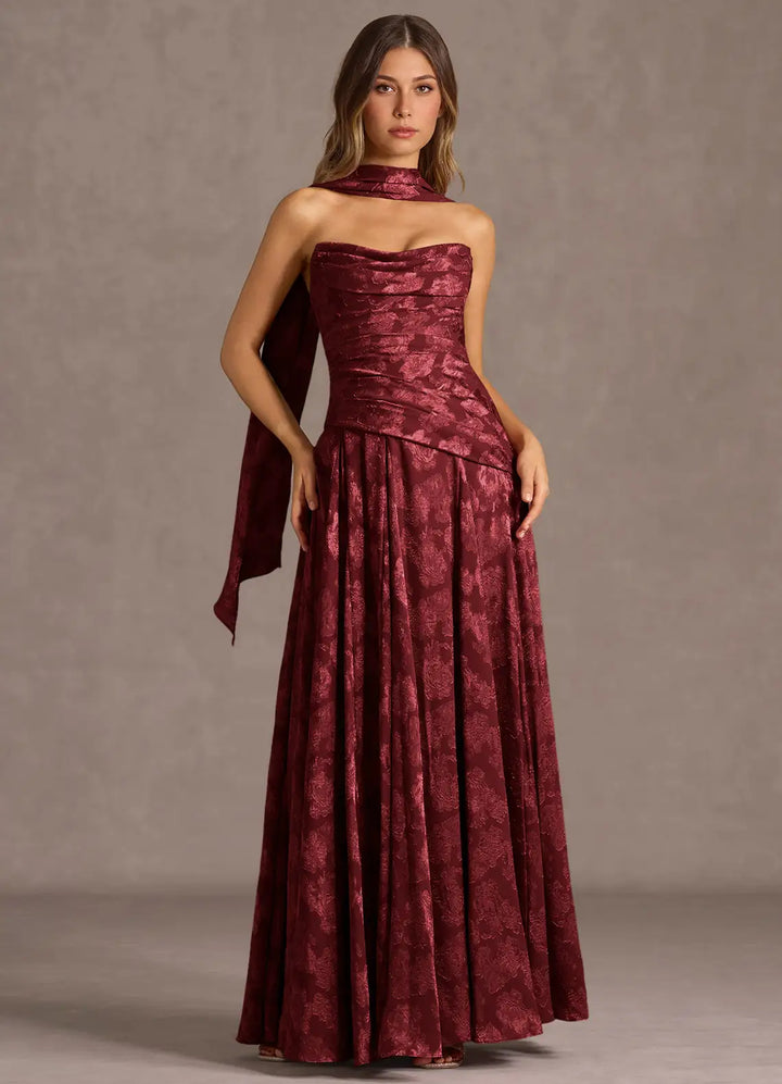 Maxikleid für Damen mit Korsett