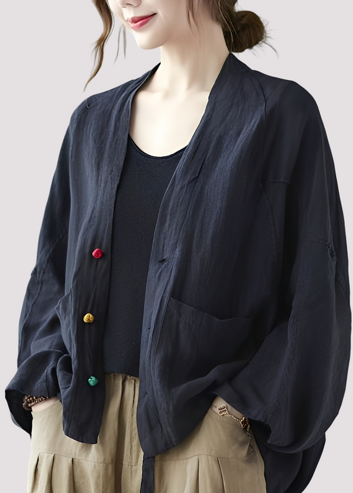 Tilly - Bequemer, locker geschnittener Cardigan mit Taschen für Damen