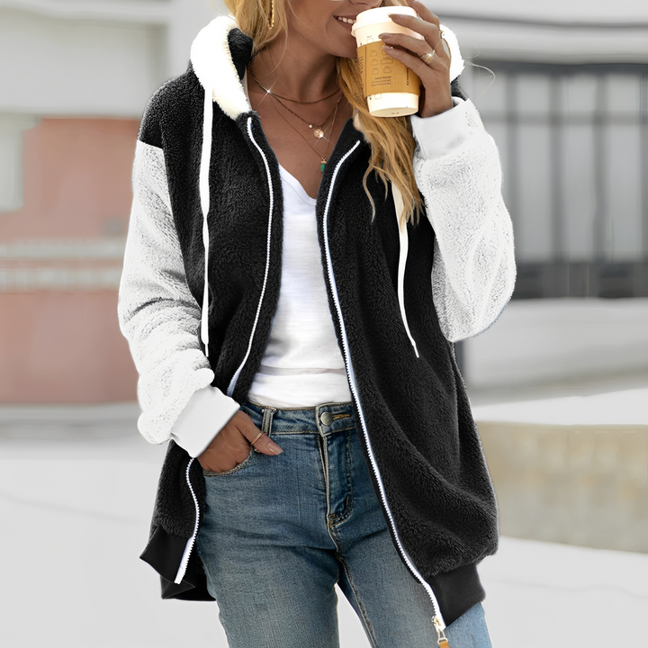 Chloe - Warme, mit Sherpa gefütterte Kapuzenjacke für Damen