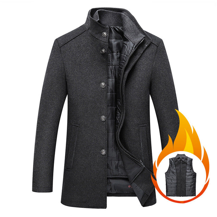 Darren - Eleganter Wollmantel für Herren