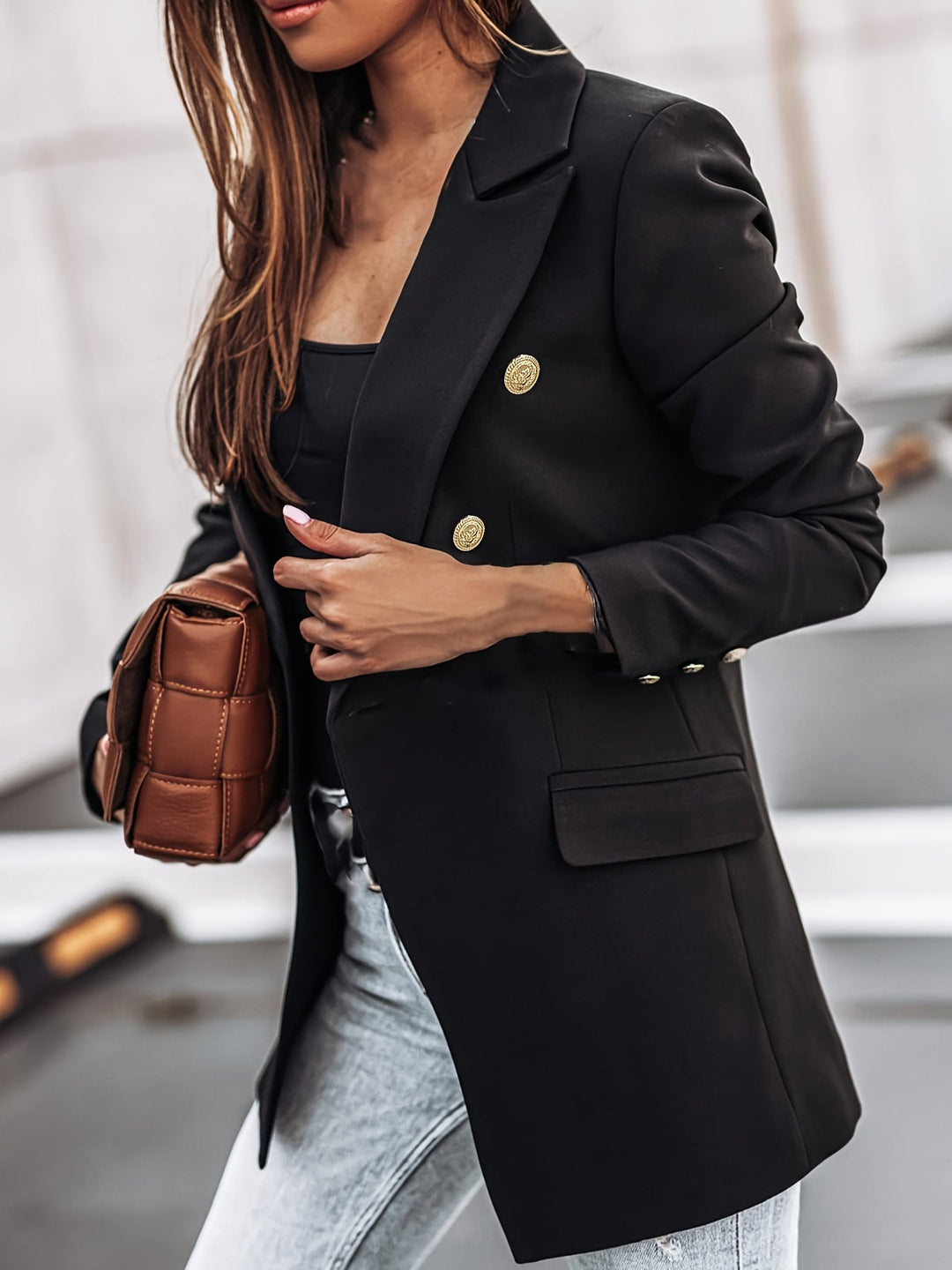 Isabella | Damen Freizeit-Büroblazer mit Doppelknopfleiste