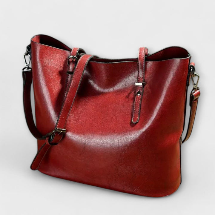 Sandra | Damen Exklusive Schultertasche im klassischen Stil