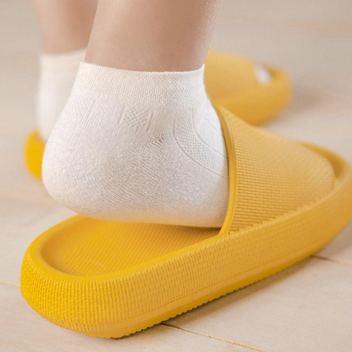 Badslipper für Damen und Herren mit dicker Sohle