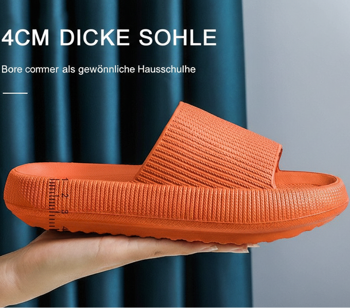 Badslipper für Damen und Herren mit dicker Sohle