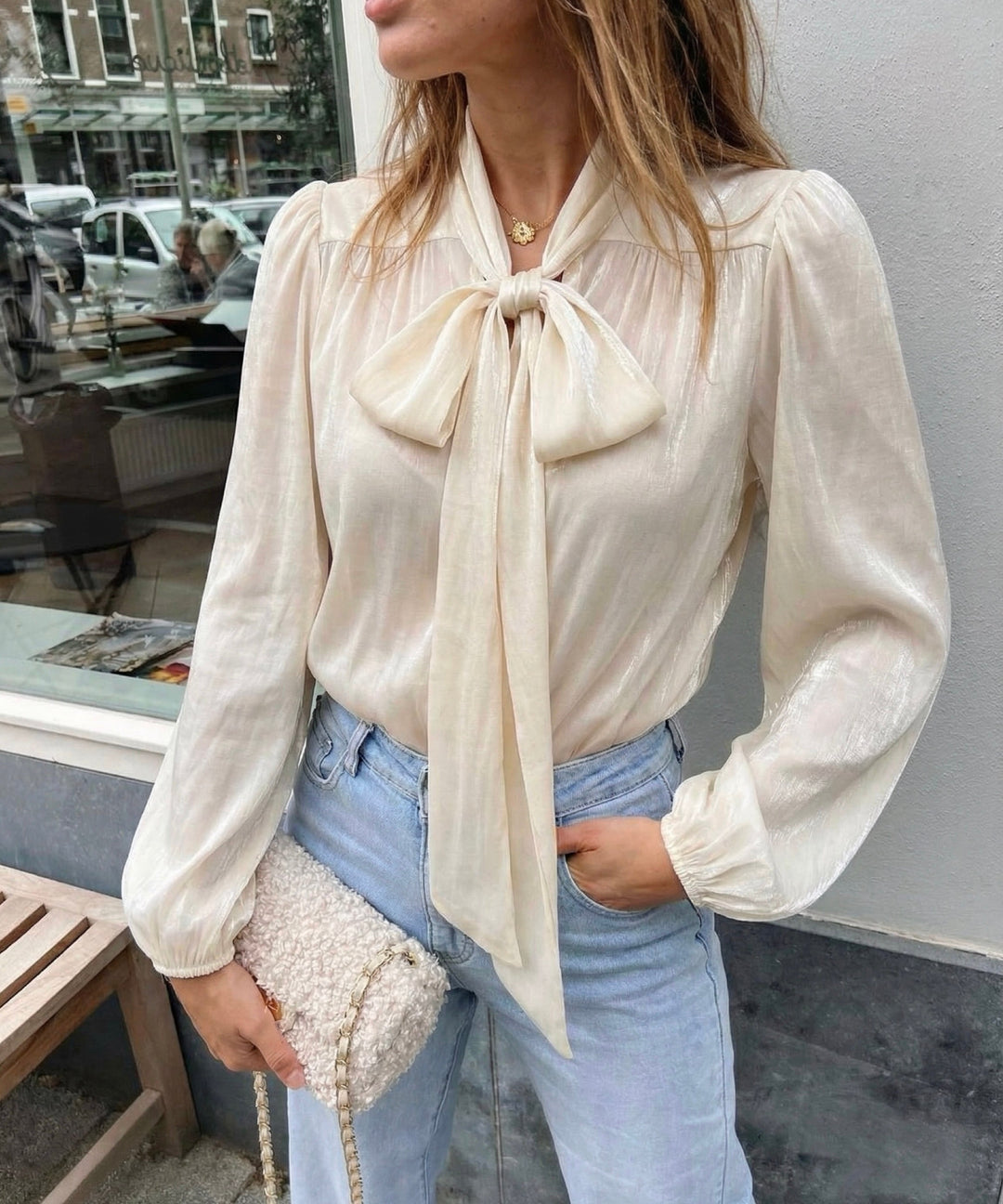 Body Esther Schleife Beige Ladypolitan ♡