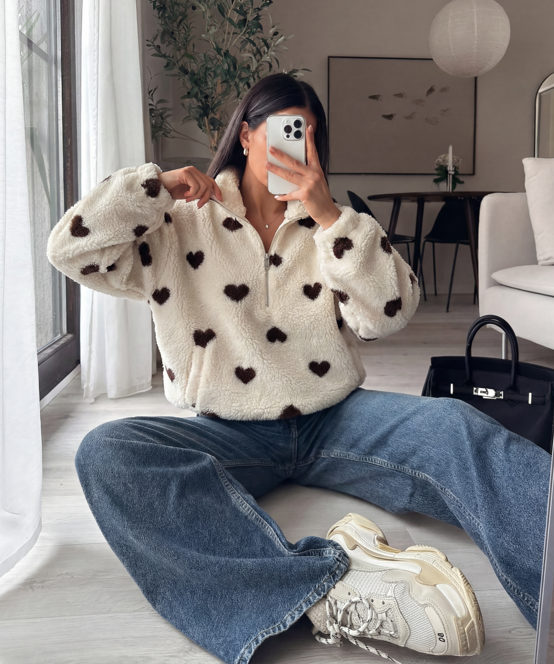 Teddyfell Zip Pullover Livia Creme Ladypolitan ♡